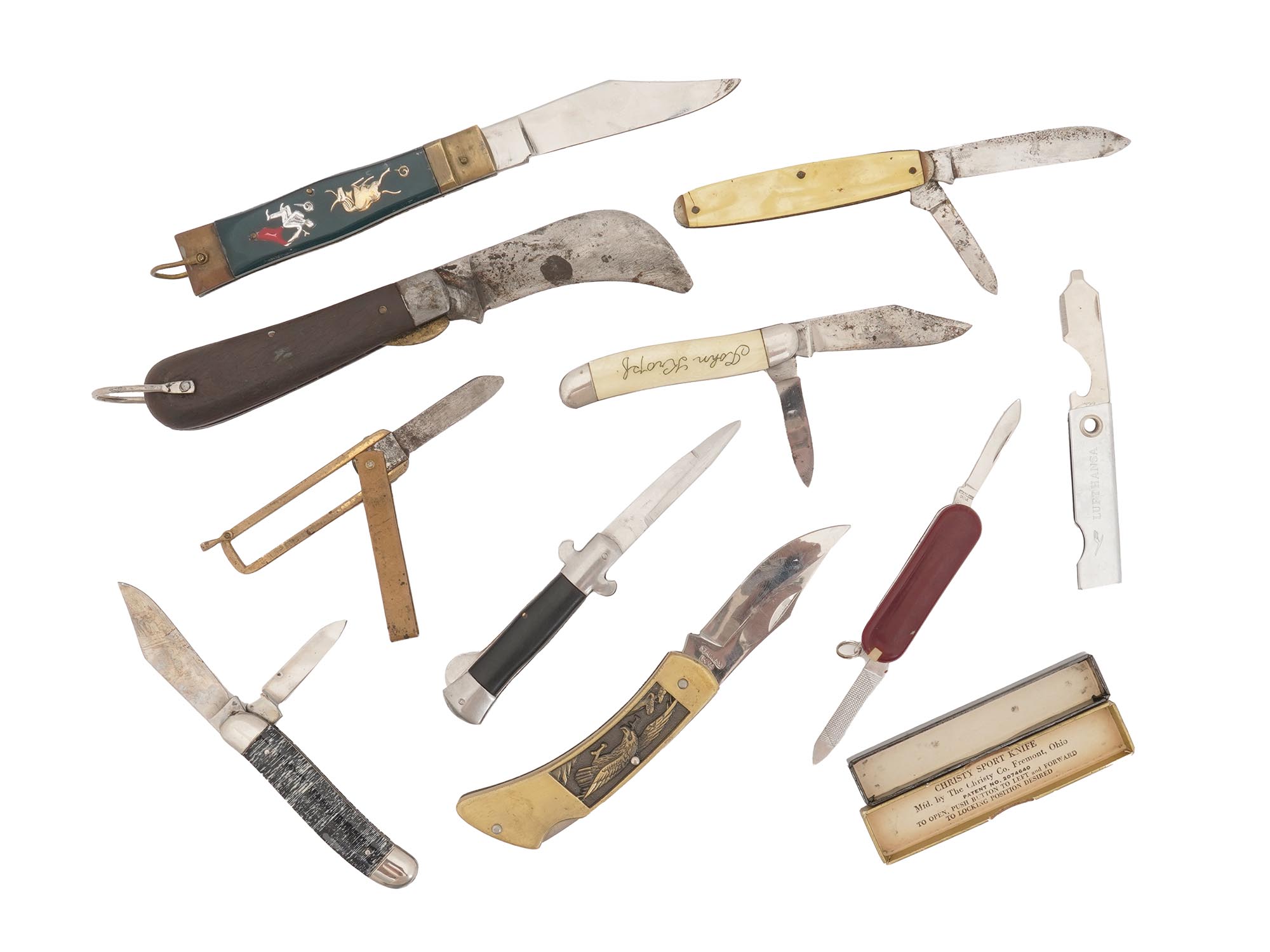 LARGE COLLECTION OF VINTAGE POCKET KNIVES PIC-2